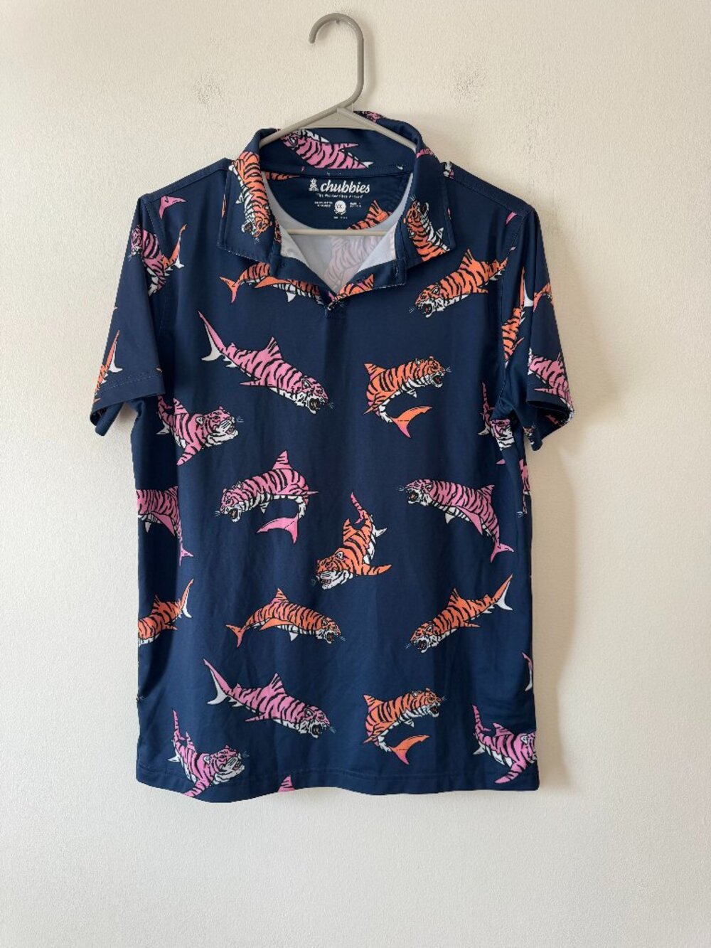 Chubbies Boys Performance Polo in King Of The Seas